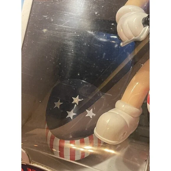 M&M Candy Dispenser Red White & Blue Freedom Rider Motor Cycle with Sidecar NEW - Picture 6 of 6